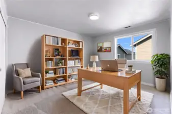 Virtually staged 2nd upstairs bedroom