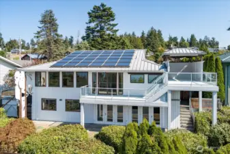 Energy efficient with solar panels