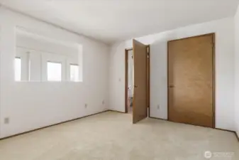 Lower level bedroom or office (unstaged)