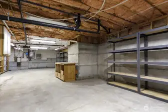 Heated storage area, standup crawl space!