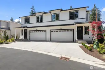 Lauren Lane is a boutique community of new construction townhomes that share just one wall. Home A and B pictured here.