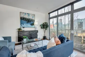 This two bedroom condo is great space to entertain