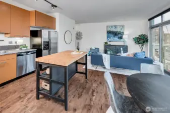 Eco-Friendly kitchen with cork cabinets
