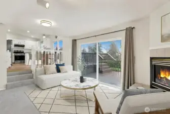 Virtually staged family toom.