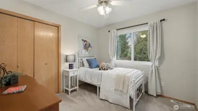 Secondary bedroom #2 with large closet