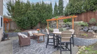 Privacy abounds in this tranquil backyard.