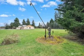 Electric and well water line are connected to corner lot