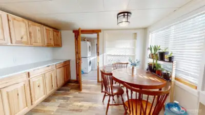 Bright sunny eating space