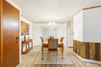 Dedicated dining space for everyday meals