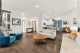 Bright, open living areas that create a warm and inviting atmosphere.