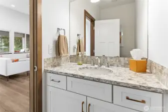 Beautifully updated guest bath upstairs.