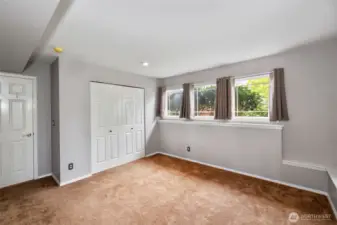 Secondary bedrooms are roomy as well.