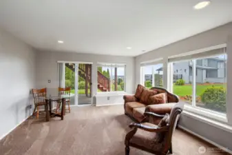 Bonus room could be an office, rec room or another bedroom. Has access to lower patio.