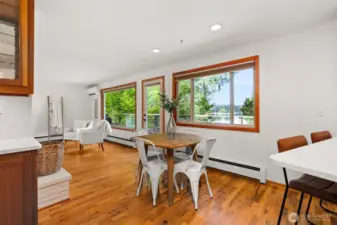 Dining space with views!