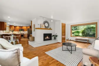 Ideal flow between spaces on the main floor, allowing for entertaining and sight lines while still offering some separation.