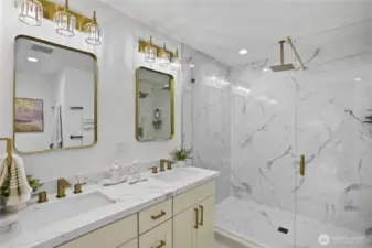 Stunning primary bathroom