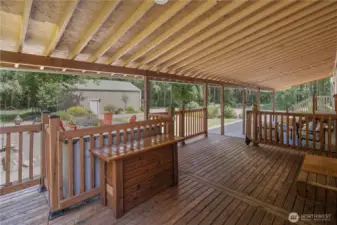 Covered Deck off the Utility Room~