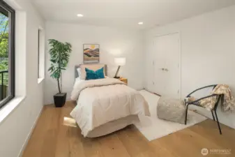 Large closets with built in