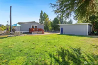 Spacious yard