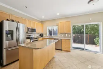 Kitchen with island