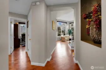 Additional access to office and formal living room