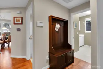 Utility room on main floor