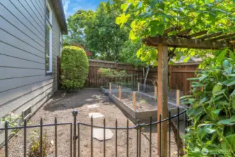 Garden space on other side of the home