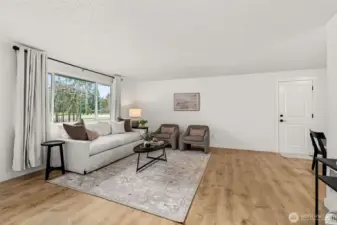 Great room with New Paint and New Flooring.