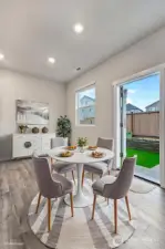 Eating area in kitchen