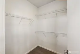 Primary walk-in closet
