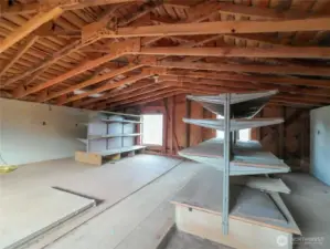 Upstairs in the "barn"