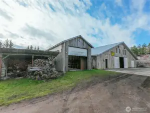RV building has doors on both ends! Next is the "barn" with the huuuuuge loft