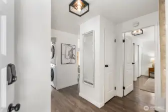 Enter into a thoughtful layout and spacious living.