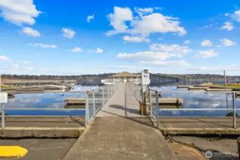 Incredible amenities include a cabana on the lake for private events.