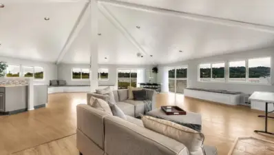 Incredible amenities include a cabana on the lake for private events.