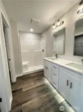 primary bath virtually staged, All pictures of previous build to depict features and quality