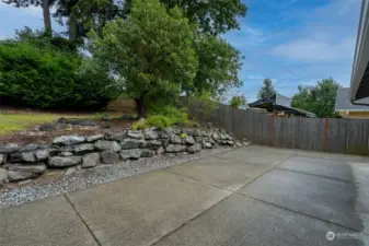 Fully fenced yard offer privacy galore.