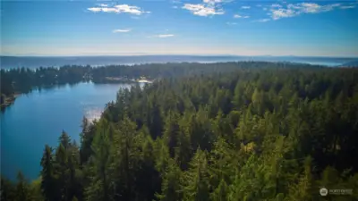 Aerial View of Anderson Island.  Welcome Home.