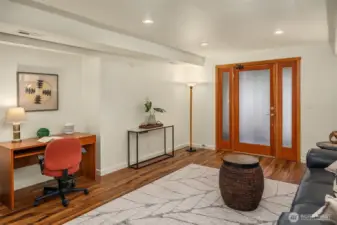 This entrance allows for easy access to the lower level.