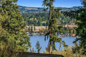 The peek-a-boo view to Lake Washington.