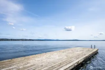 Private community dock offers day moorage, paddle boarding and kayaking.