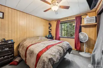 Main level bedroom has double closets.