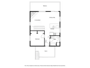 Main level floor plan.