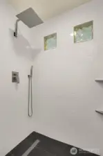 Primary suite walk-in shower
