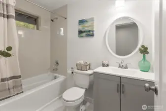 Full bathroom downstairs.