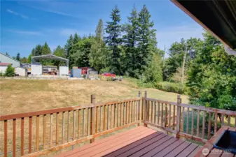 Deck of dining with north east view