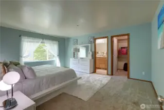 Primary bedroom with a beautiful layout and plenty of room