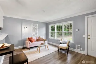 Step inside to the light and bright living room!