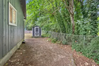 Outdoor shed to store your outdoor tools and items!