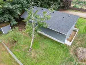 Partially-fenced yard